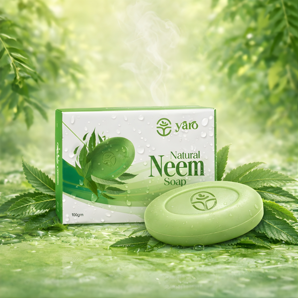 Natural Neem & Tulsi Soap Bar with Box Packaging